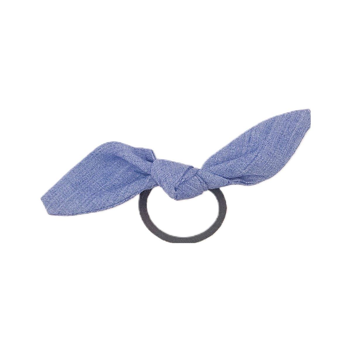 Chambray Toddler Ponytail Holder - Hilltop Lane Boutique