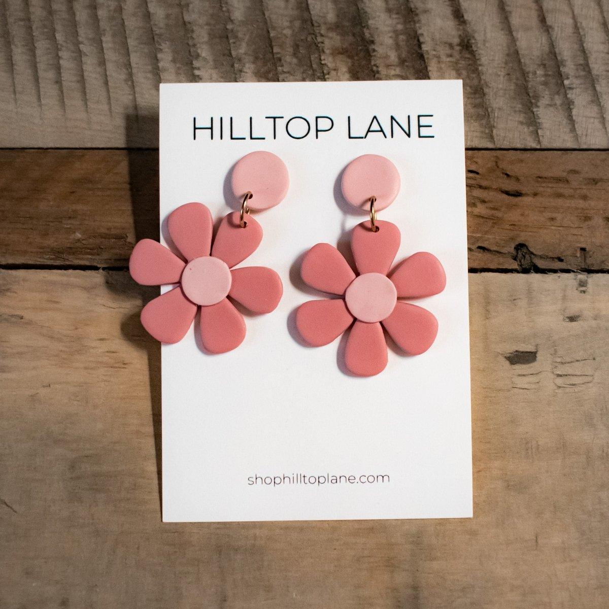 Cindy | Daisy Clay Statement Earrings - Hilltop Lane Boutique