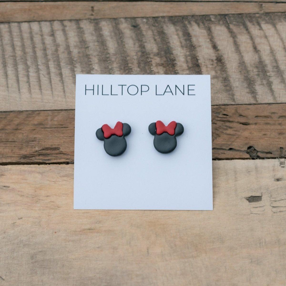 Mickey and Minnie Inspired Clay Stud Earrings - Hilltop Lane Boutique