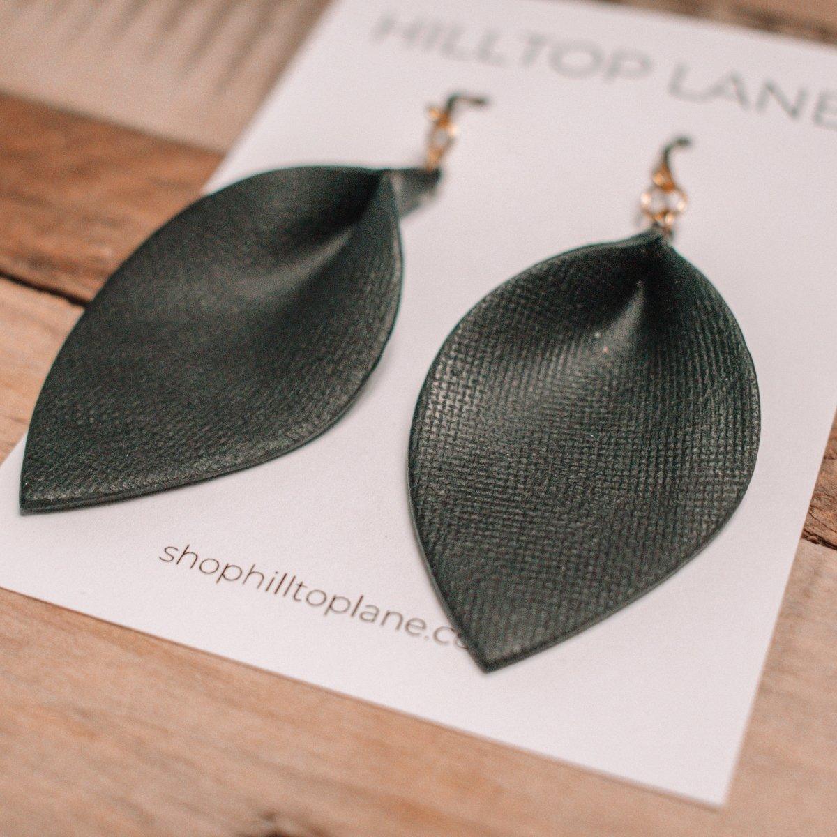 Darla | Minimalist Leaf Clay Earrings - Hilltop Lane Boutique