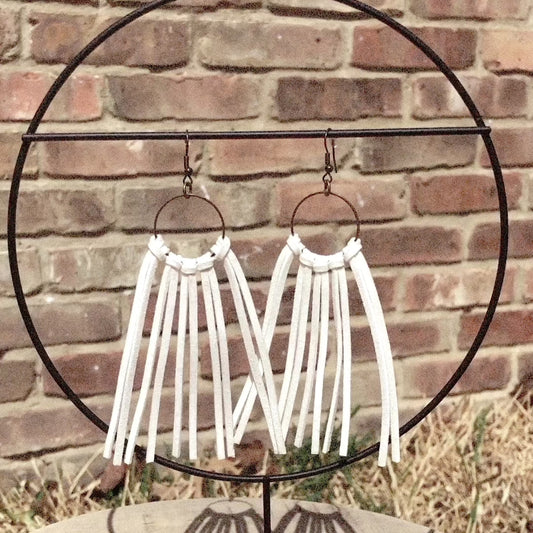 Marjie Boho Frings Earrings - Hilltop Lane Boutique