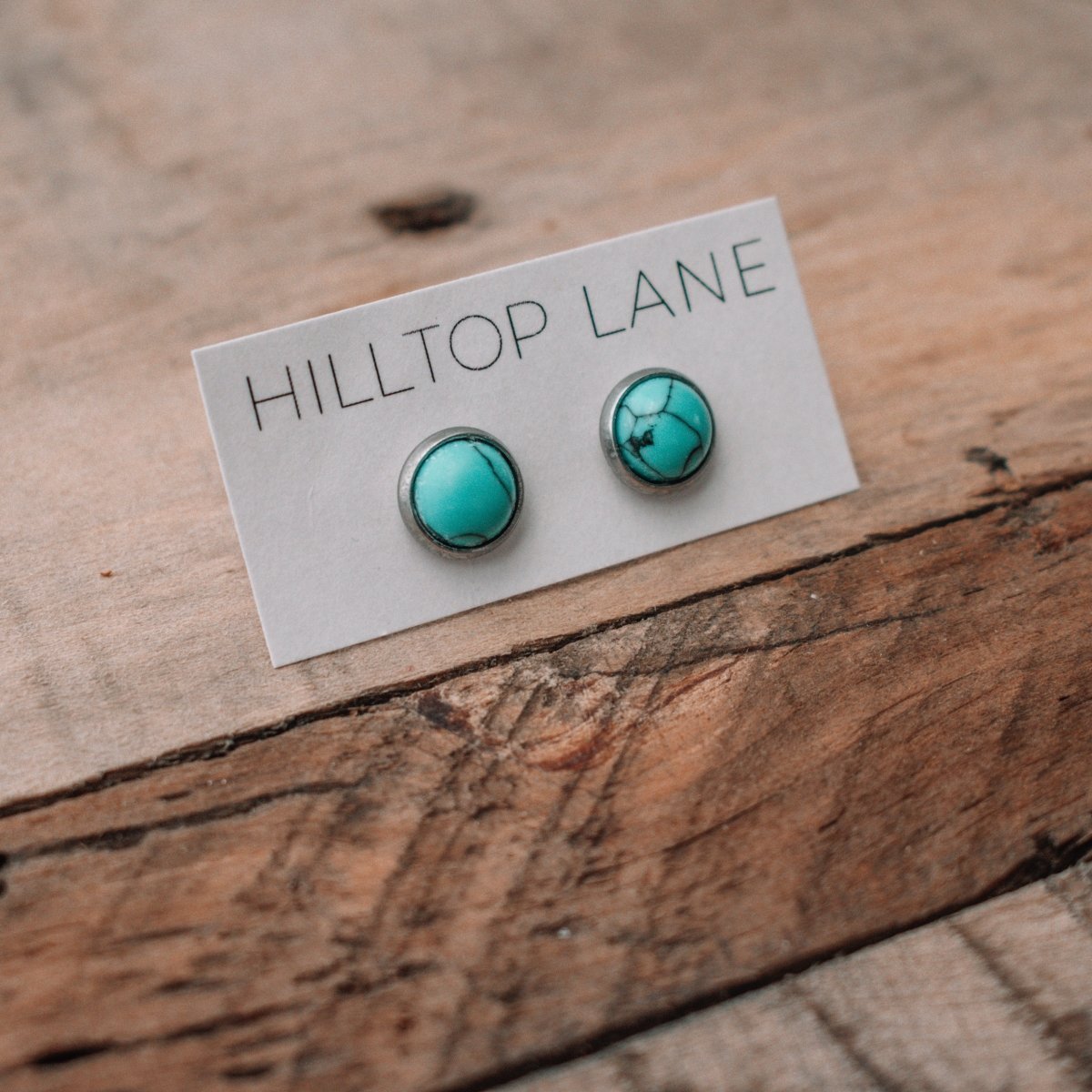 Emily | Turquoise Stud Earrings - Hilltop Lane Boutique