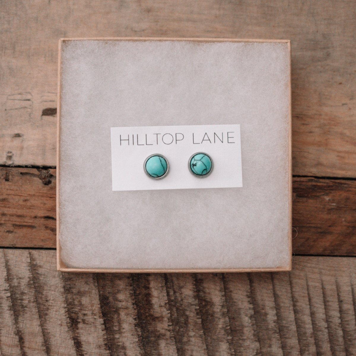 Emily | Turquoise Stud Earrings - Hilltop Lane Boutique