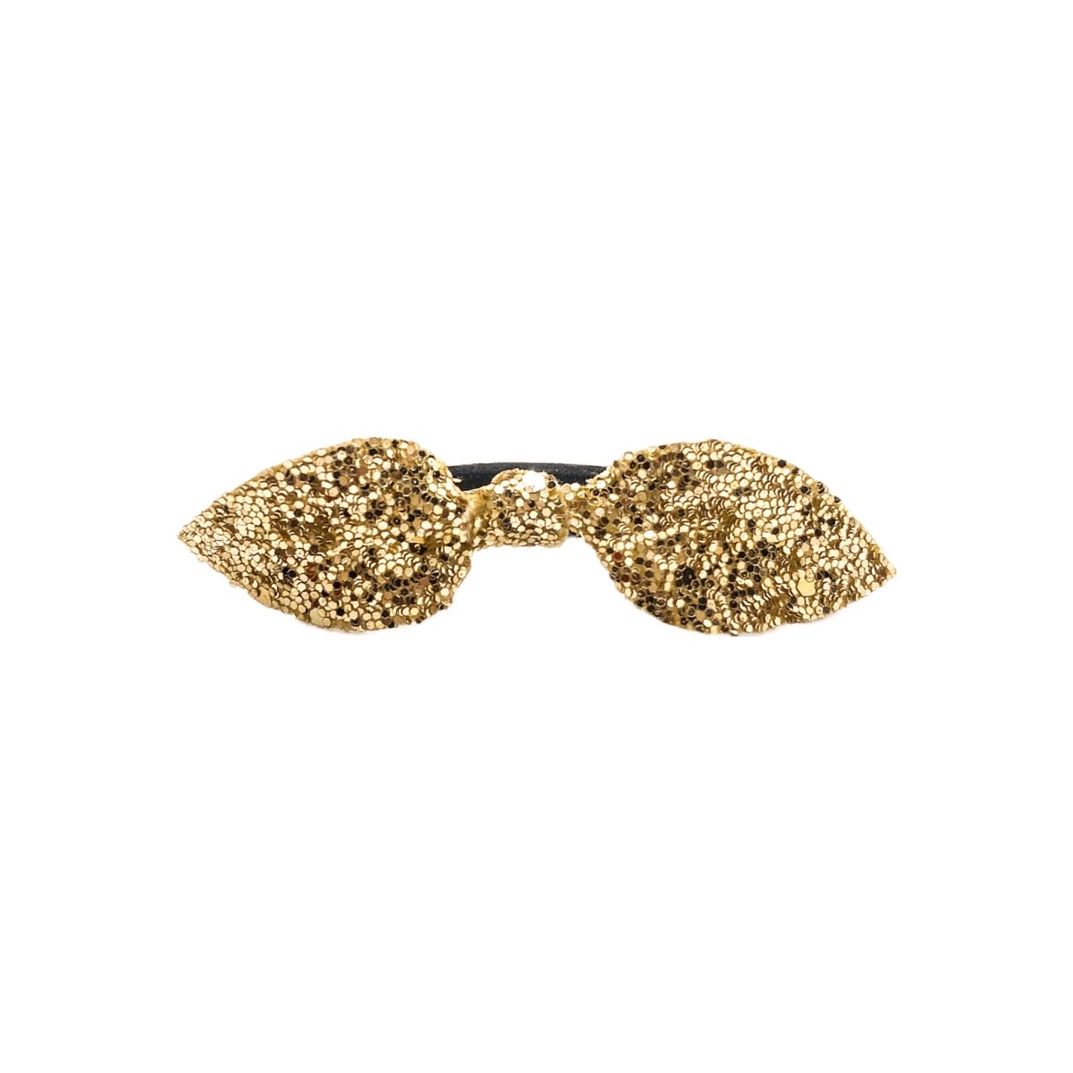 Gold Glitter Faux Leather Hair Ties - Hilltop Lane Boutique