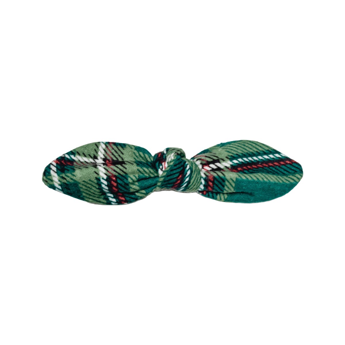 Mad for Plaid (Pine) Fabric Handmade Knotted Bows - Hilltop Lane Boutique