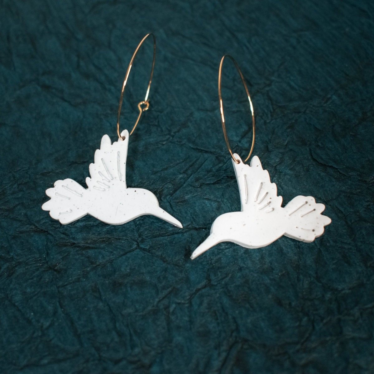 Hummingbird Hoop Earrings - Hilltop Lane Boutique