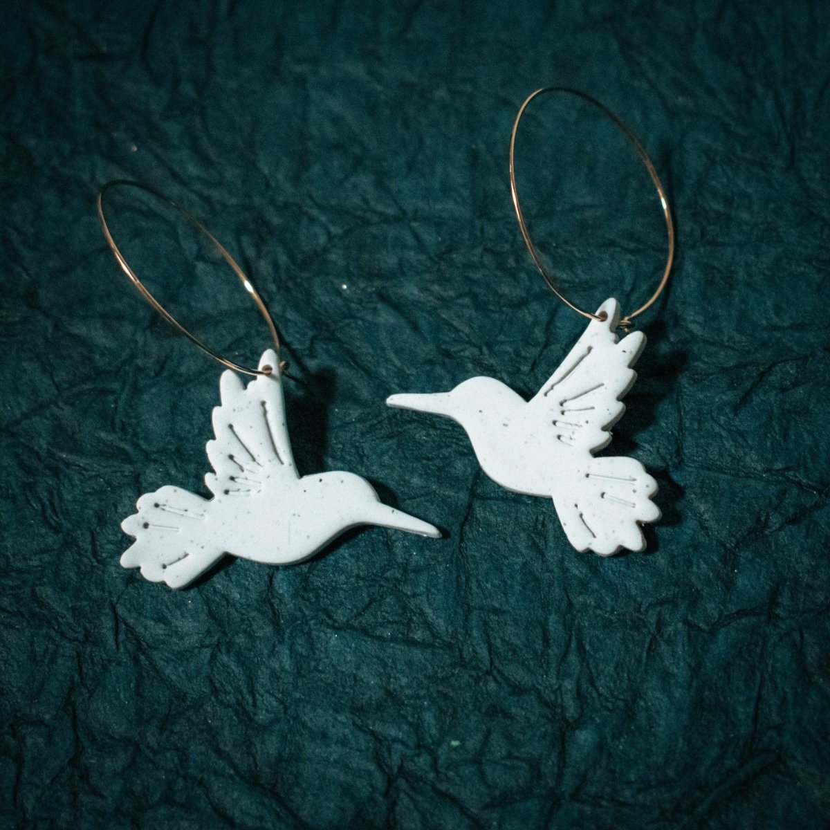 Hummingbird Hoop Earrings - Hilltop Lane Boutique