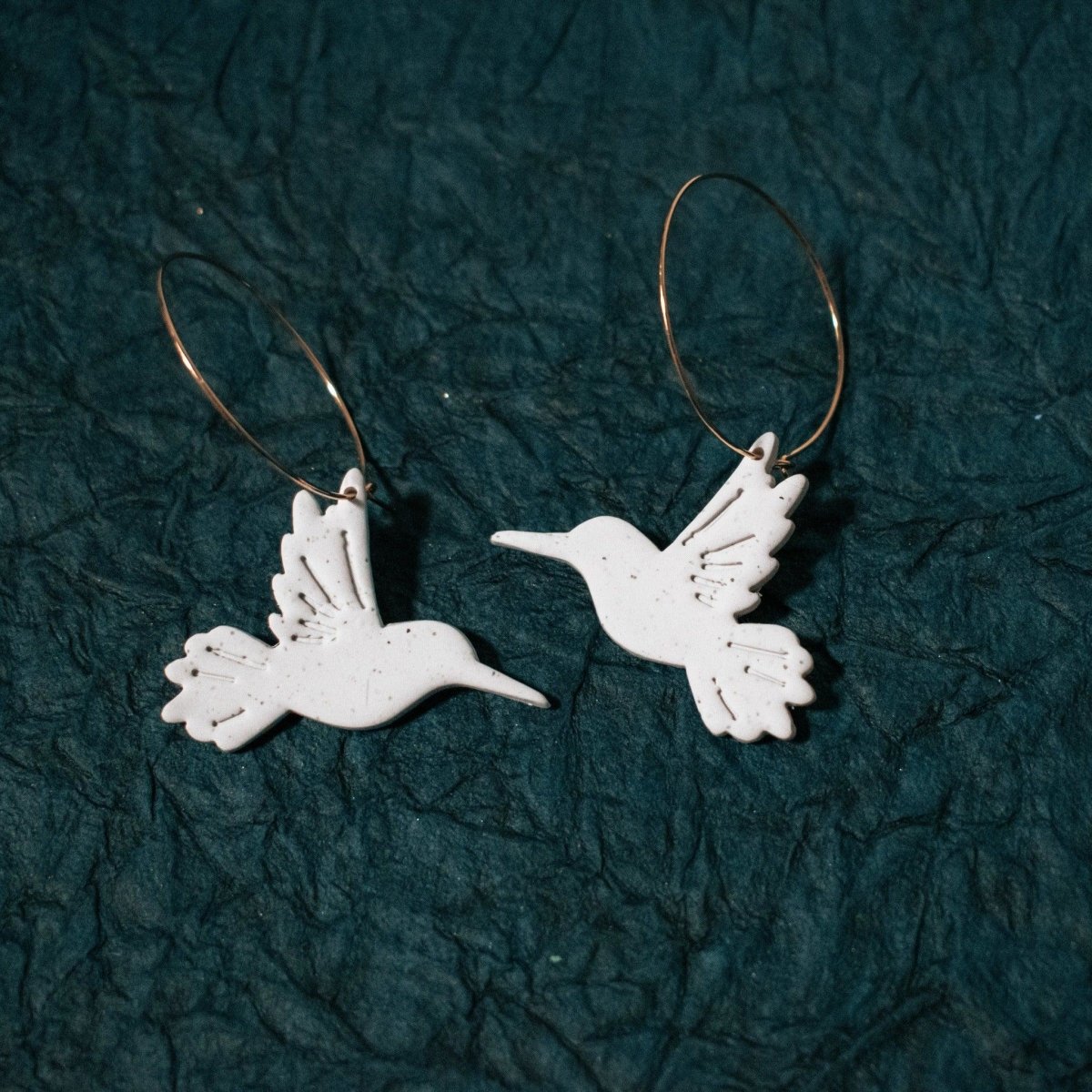 Hummingbird Hoop Earrings - Hilltop Lane Boutique