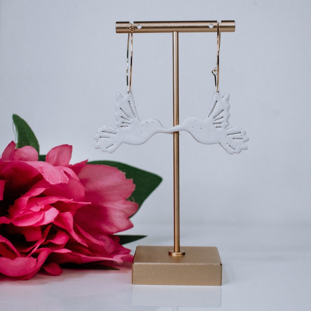 Hummingbird Hoop Earrings - Hilltop Lane Boutique