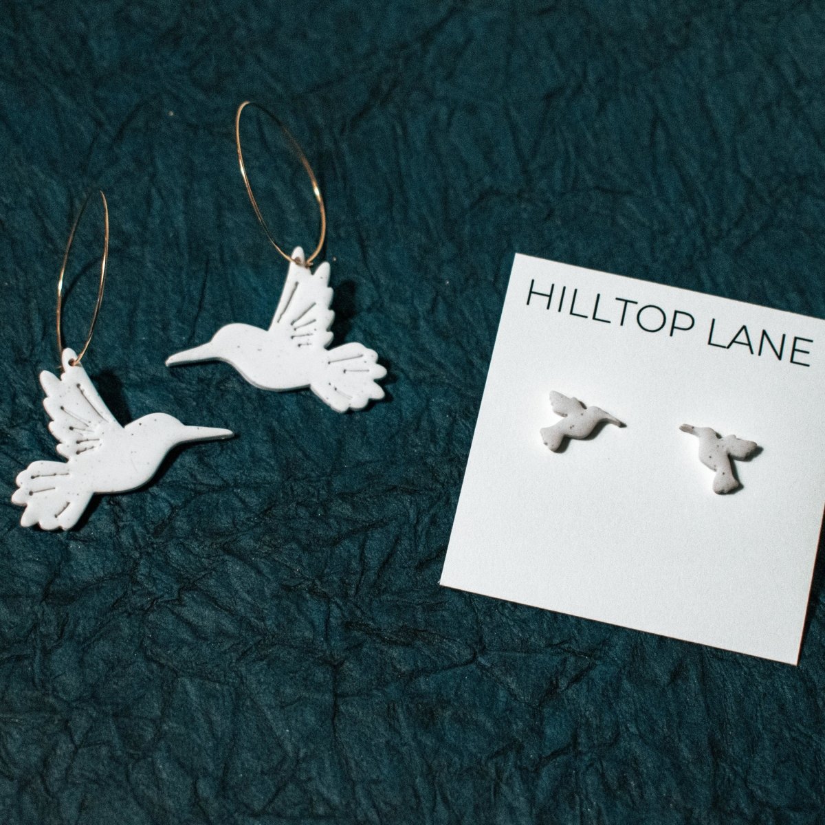 Hummingbird Hoop Earrings - Hilltop Lane Boutique