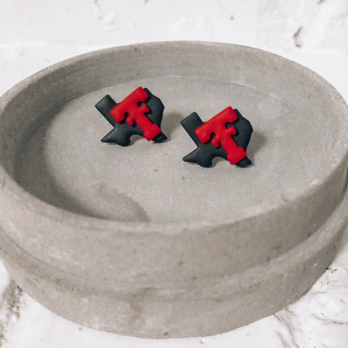 Texas Tech Handmade Stud Earrings