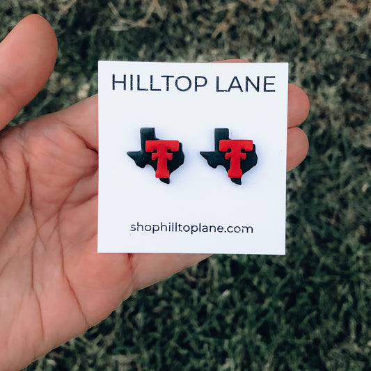 Texas Tech Stud Earrings