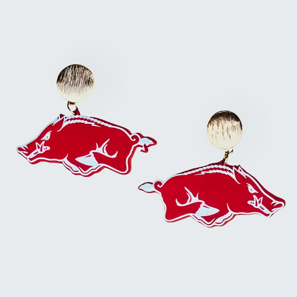 Arkansas Razorbacks Logo Earrings