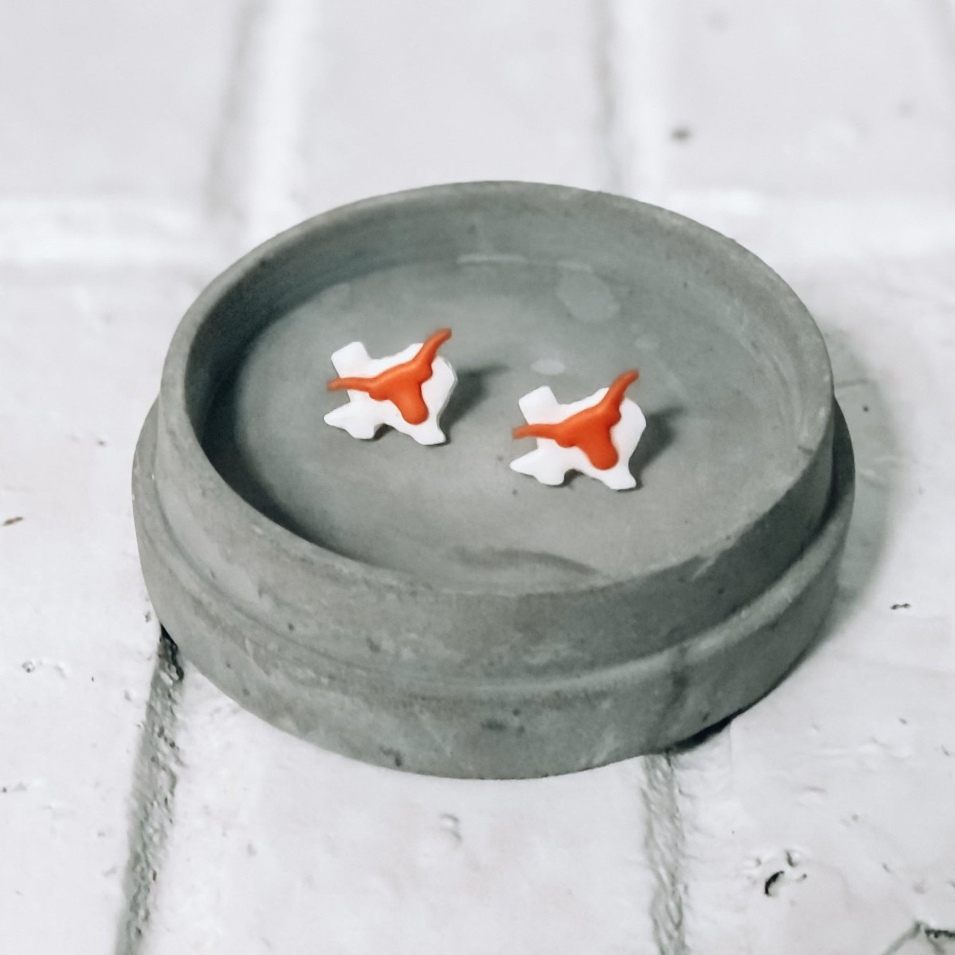 UT Stud Earrings, University of Texas, Bevo - Hilltop Lane Boutique