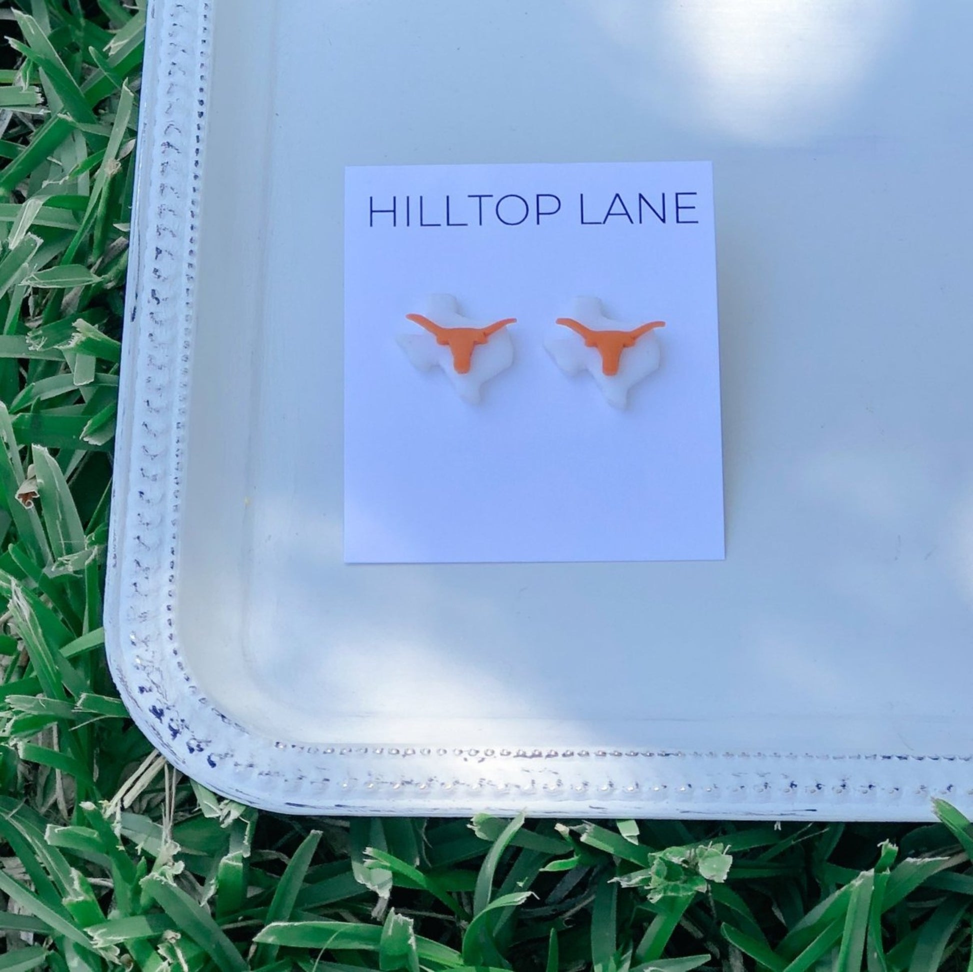 UT Stud Earrings, University of Texas, Bevo - Hilltop Lane Boutique