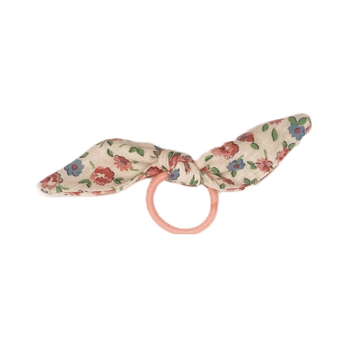 Ivory Floral Toddler Ponytail Holder - Hilltop Lane Boutique