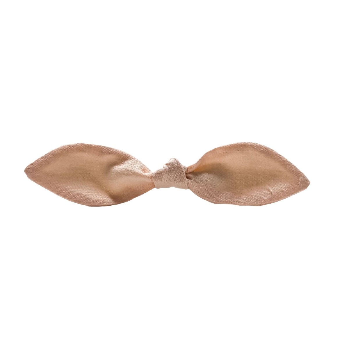 Light Peach Hair Bow Ponytail Holder - Hilltop Lane Boutique