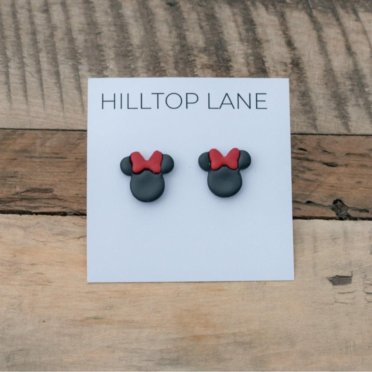 Mickey and Minnie Inspired Clay Stud Earrings - Hilltop Lane Boutique