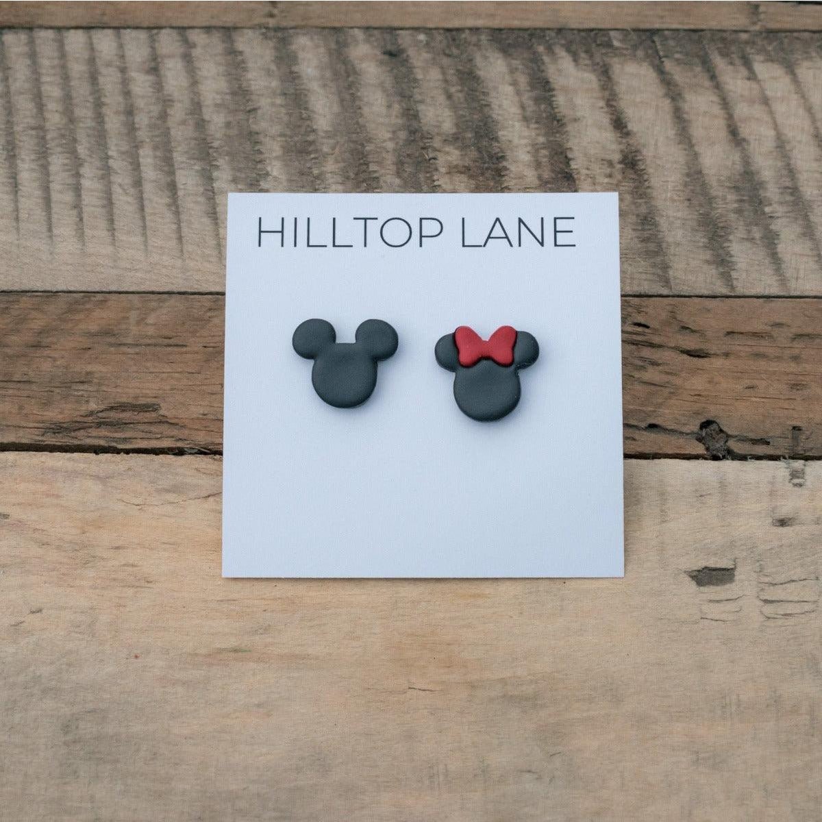 Mickey and Minnie Inspired Clay Stud Earrings - Hilltop Lane Boutique