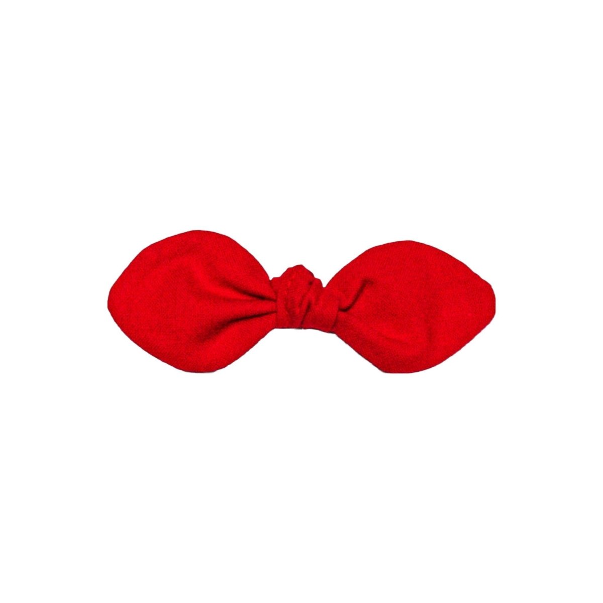 Red Handmade Knotted Fabric Hair Bows - Hilltop Lane Boutique