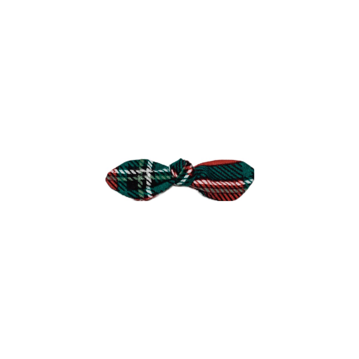 Mad for Plaid (Poinsettia) Fabric Handmade Knotted Bows - Hilltop Lane Boutique