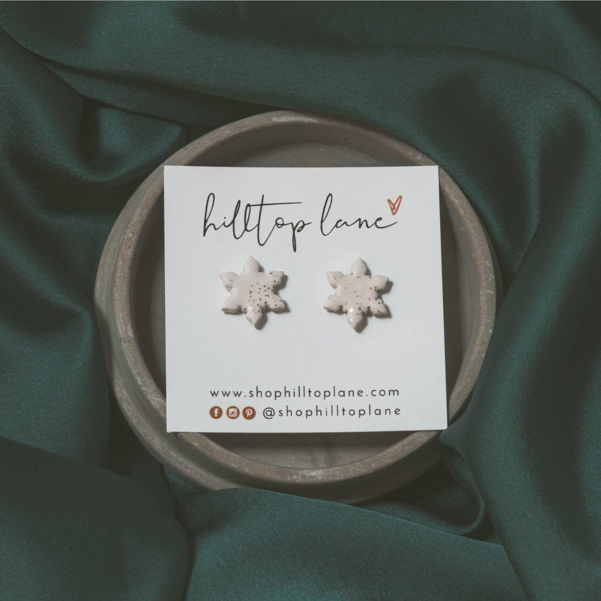 SNOWFLAKE STUDS - Hilltop Lane Boutique