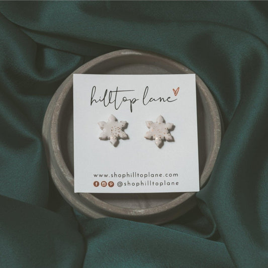 SNOWFLAKE STUDS - Hilltop Lane Boutique