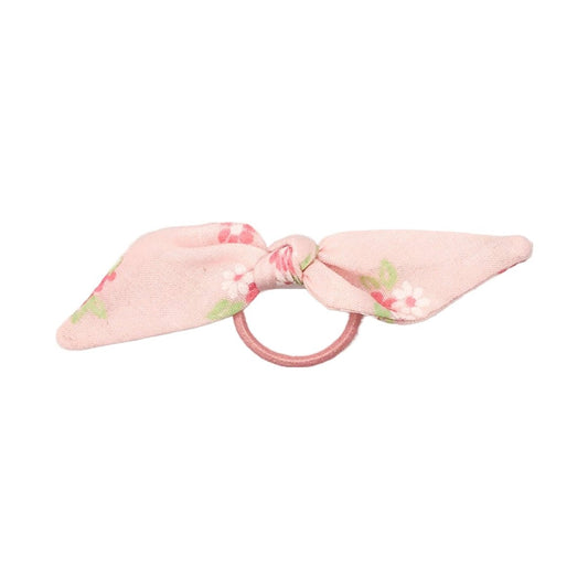 Vintage Pink Calico Floral Toddler Ponytail Holder - Hilltop Lane Boutique